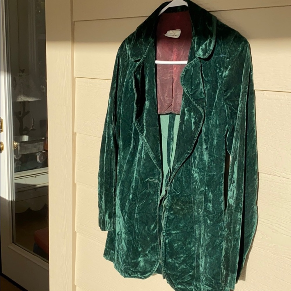 Vintage crushed velvet blazer